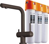 Комплект смеситель+фильтр Omoikiri Nagano-DC-P + Pure drop Lite, тёмный шоколад 4048.8028P