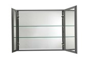 Шкаф зеркало для ванной Aquatek без подсветки, 762x660x134 AQ7808-MC