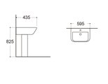 Пьедестал для раковины Aquatek 695x180x170, белый AQ5442-00