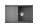 Кухонная мойка Omoikiri Sumi 79-PL с крылом, tetogranit, платина 4993667