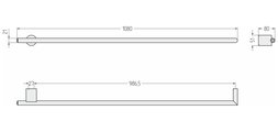 Полотенцесушитель электрический Сунержа Идиллия MASTER 1000, Золотой шёлк 32-0857-1000