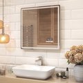 Зеркало Vigo Geometry Media Voice 700x700 LED-подсветка, подогрев, голосовое управление, Bluetooth, дата, время 046