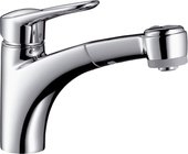 Смеситель для кухни однорычажный с выдвижным изливом, хром Hansgrohe Metropol E 14837000