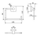 Держатель бумаги Kludi Vela S, брашированное золото 25982N0