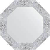 Зеркало Evoform Octagon 530x530 в багетной раме 70мм, чеканка белая BY 3868