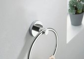 Полотенцедержатель кольцо Aquatek Европа, хром AQ4112CR