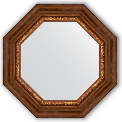 Зеркало Evoform Octagon 566x566 в багетной раме 88мм, римская бронза BY 3790