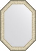 Зеркало Evoform Octagon 50x70, восьмиугольное, в багетной раме, брашированное серебро 59мм BY 7424