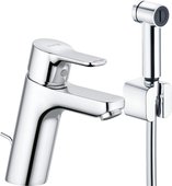 Смеситель для раковины Kludi Pure&Easy с гигиеническим гарнитуром, хром 372590565