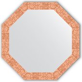 Зеркало Evoform Octagon 730x730 в багетной раме 70мм, соты медь BY 3744