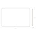Зеркало с матированием и LED-подсветкой Defesto, 38W, 120x80см, ИК-выключатель, нейтральный белый свет DF 3810RH