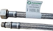 Гибкая подводка смесителя Flexitaly, M10x1 x G3/8", DN8, 60см, 1шт, нержавеющая сталь 1900260