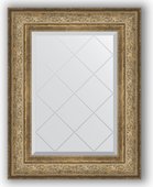 Зеркало Evoform Exclusive-G 600x780 с гравировкой, в багетной раме 109мм, виньетка античная бронза BY 4038