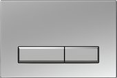Кнопка управления Aquatek Slim, прямоугольная, клавиши прямоугольные, никель KDI-0000027