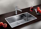 Кухонная мойка Blanco Andano 700-IF, отводная арматура, полированная сталь 522969