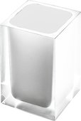 Стакан для зубных щёток Colombo Icy настольный, пластик, белый W4502.BI
