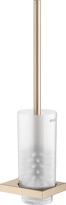 Туалетный гарнитур Keuco Edition 11, настенный, с хрустальной матовой колбой, шлифованная бронза 11164 039000