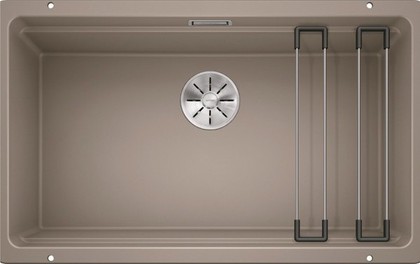 Кухонная мойка Blanco Etagon 700-U, отводная арматура, серый беж 525174
