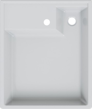 Умывальник над стиральной машиной Санта Юпитер 500x600, с кронштейнами, белый 900133