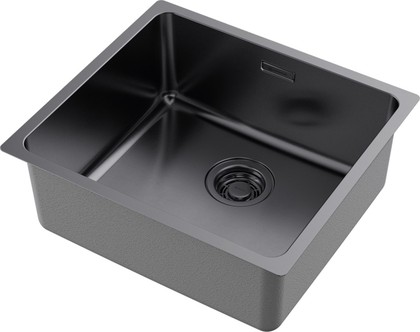 Кухонная мойка Omoikiri Tadzava 49-U/I-GM, PVD-покрытие, воронёная сталь 4993076