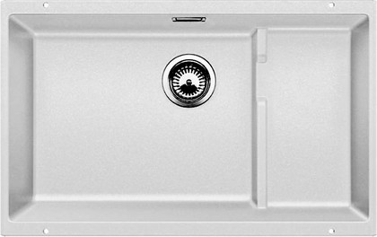 Кухонная мойка без крыла, с клапаном-автоматом, гранит, серый шёлк Blanco Subline 700-U Level 518392