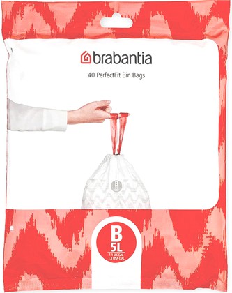 Мешки для мусора Brabantia PerfectFit 5л, размер B, 40шт 137747