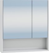 Зеркальный шкаф Санта Сити 600x650x120, белый 700337