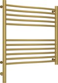 Полотенцесушитель электрический Сунержа Флюид 3.0, 600х600, МЭМ левый, состаренная латунь 051-5820-6060
