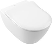 Унитаз подвесной Villeroy & Boch Subway 2.0, крышка SoftClose, Альпийский белый 5614R201