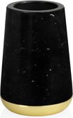 Стакан для зубных щёток Andrea House Black Marble and Gold BA19073