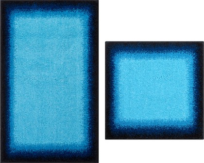 Набор ковриков для ванной Grund Avalon, 60x100см, 50x60см, полиакрил, синий b3623-16184/60184