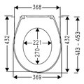 Сиденье для унитаза Haro Tablas Slim, быстросъёмное, микролифт, белое 540784