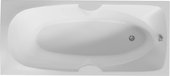 Ванна акриловая Aquatek Европа 180х80, вклеенный каркас, фронтальный экран, слив справа EVR180-0000055