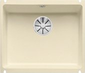 Кухонная мойка Blanco Subline 500-U PuraPlus, без крыла, отводная арматура, керамика, жасмин 523736