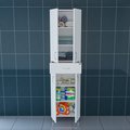 Шкаф-пенал Санта Стандарт 500x1810x305, 4 двери, 1 ящик, белый 501013