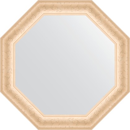 Зеркало Evoform Octagon 700x700 в багетной раме 82мм, старый гипс BY 7331