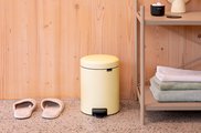 Мусорный бак с педалью Brabantia NewIcon 5л, ванильно-жёлтый 233784
