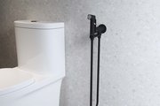 Комплект для гигиенического душа Aquatek Альфа встроенный, матовый чёрный AQ1919MB