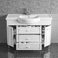 Тумба с раковиной Санта Монарх Classic 1200, напольная, белый 700106+Classic120