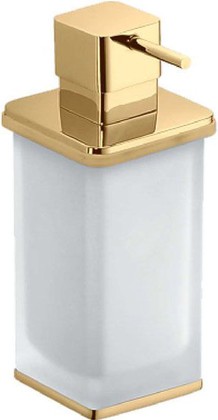 Дозатор для жидкого мыла Colombo Lulu настольный, стекло, золото B9322.gold