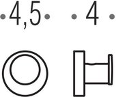 Крючок для полотенец Colombo Plus, золото матовое W4917.OM