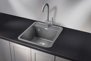 Кухонная мойка Granula Standart 4202, 420x500, кварц, Графит 4202, ГРАФИТ