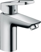 Смеситель для раковины Hansgrohe Logis Loop 100, сливной гарнитур, хром 71154000