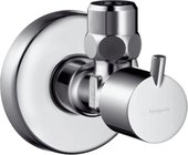 Угловой вентиль с рукояткой S, хром Hansgrohe 13901000