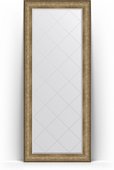 Зеркало Evoform Exclusive-G Floor 850x2050 пристенное напольное, с гравировкой, в багетной раме 109мм, виньетка античная бронза BY 6335