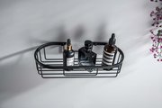 Полка для душа Aquatek 285x130x65, чёрный матовый AQ4916MB