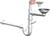 Отводная арматура Санпласт Садко 1/2", с боковым и верхним переливами СН 511-03