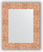 Зеркало Evoform Definite 430x530 в багетной раме 70мм, соты медь BY 3018