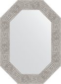 Зеркало Evoform Polygon 560x760 в багетной раме 90мм, волна хром BY 7193
