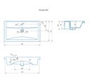 Умывальник для мебели Санта Kirovit Фостер 815x455, санфаянс, белый Фостер80